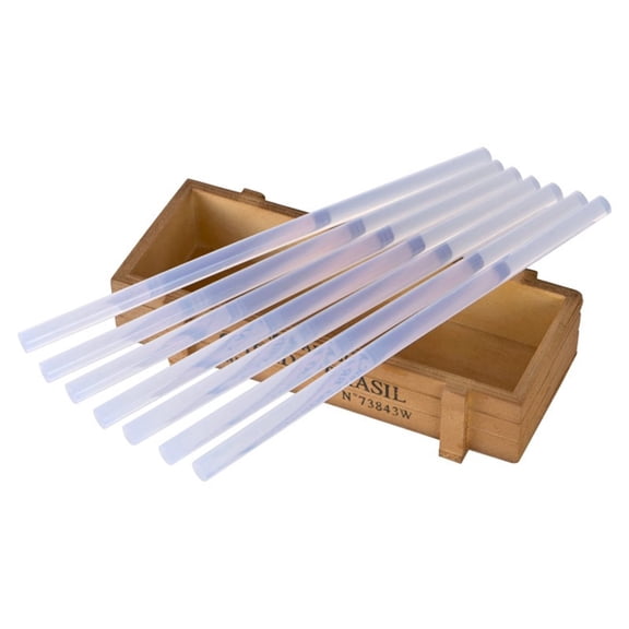 50 PCS Mini Round Hot Glue Sticks,8 x 0.28-Inch Glue Gun Sticks,Clear, Compatible With Most Glue Guns,For Low, High and Dual Temperature Glue Guns