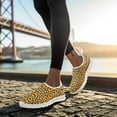 thumbnail image 5 of Whosucclay Leopard Sneakers, Lightweight Breathable Slip-On Waling SHoes for Hiking, Walking, Running,Working,School Christmas Xmas Running Shoes Red, 5 of 6