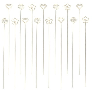 40Pcs Floral Card Holder Picks, Floral Picks Picture Holders, Photo Memo  Holder Pick Stick, Metal Floral Place Card Holder, Gold Photo Stick Clip,  Gift Card Holder for Wedding Party(Round&Heart) - Yahoo Shopping