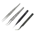 thumbnail image 1 of Precision Industrial Tweezers Anti-Static Magnetic Stainless Steel Tweezers Set for Electronics Soldering Maintenance, 1 of 5