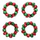 thumbnail image 1 of 4pcs Navidad pequeña campana servilleta hebillas navidad fiesta mesa decoración suministros, 1 of 8