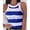 Blue, variant on Women's Tanks Swing Vest Sleeveless Top Ladies Strappy Flared Plus Size Tops Shirt Red XXL