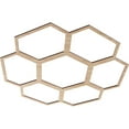 thumbnail image 2 of 28"OD x 12"ID x 1/4"T Florin Wood Fretwork Pierced Ceiling Medallion, Alder, 2 of 3