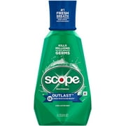 SCOPE Outlast Mouthwash, Long Lasting Mint 33.80 oz (Pack of 4)
