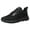Black, variant on Daznico Unisex Minimalist Sneakers 2025 - Matching Solid Color Couple Shoes with Cushion, Breathable Lace-Up Design,Color:White,Size:9.5