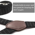thumbnail image 2 of Y-Style Shirt Stays For Men with Non-Slip Locking Clamps and Adjustable Elastic Straps, 2 of 4