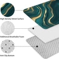 thumbnail image 5 of Teal Gold Marble Pattern Bathroom Rugs Sets 3 Piece,Toilet Cover Set,Absorbent Non Slip Bathroom Mats Sets with U-Shaped Contour Rug Toilet Rug Set, 5 of 5