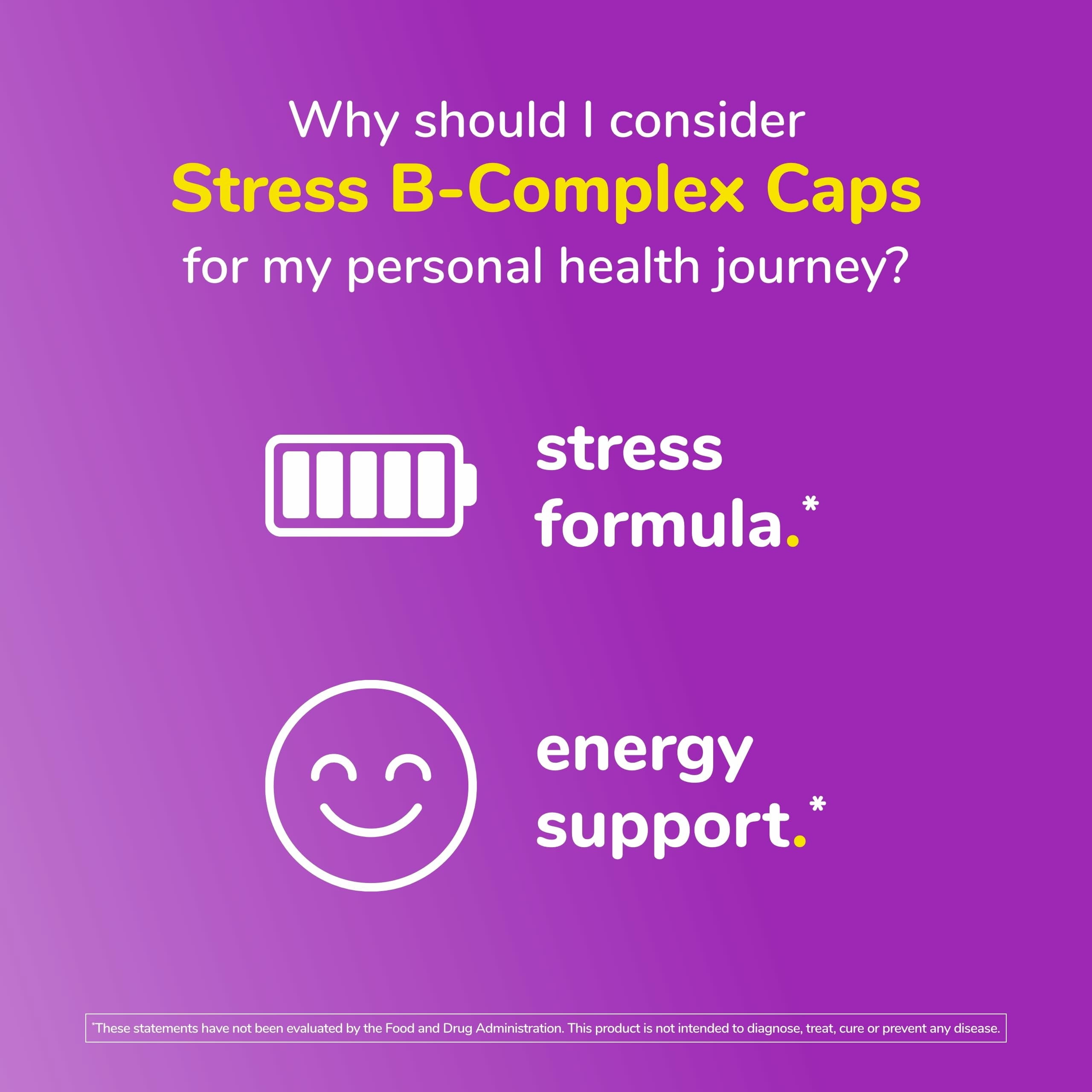 Twinlab Stress B-Complex Caps - High Potency Vitamin B Complex Capsules with Vitamin C 1000mg - Long-Lasting Energy B Vitamins Complex for Immune Support, and More - 100 Capsules (Pack of 2)