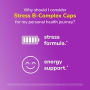 Twinlab Stress B-Complex Caps - High Potency Vitamin B Complex Capsules with Vitamin C 1000mg - Long-Lasting Energy B Vitamins Complex for Immune Support, and More - 100 Capsules (Pack of 2)
