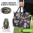thumbnail image 2 of Garden Tool Bag,Pioneer Flower Floral Print Pattern Garden Tool Organizer,Garden Gifts,Waterproof Multi-Pocket Garden Tool Storage 11.8x5.5x11.4 Inch(Tools NOT Included), 2 of 6