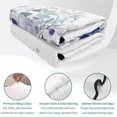 thumbnail image 4 of King Quilt Set 96''x106'', Purple Botanical Lightweight Summer Bedspread Coverlet Set with 2 Pillow Shams, Spring Weeping Eucalyptus Leaves Breathable All Season Quilt Bedding for Bedroom/Guest Room, 4 of 9