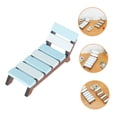 thumbnail image 4 of KALLORY Wood Miniature Reclining Lounger Tabletop Decor 1Set, 4 of 8
