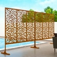 thumbnail image 6 of Elevens Spring Decorative Screen Brown 76"H x 47.2"L x 15.8"W, 6 of 6