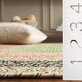 thumbnail image 5 of SAFAVIEH Braided Oswin Geometric Machine Washable Reversible Runner Rug, Black/Light Green, 2'3" x 8', 5 of 15