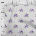 thumbnail image 2 of oneOone Rayon Purple Fabric Watercolor Floral Sewing Craft Projects Fabric Prints By Yard 56 Inch Wide, 2 of 4