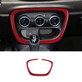 thumbnail image 1 of Red Carbon Fiber Climate Control Surround Panel Cover Trim for Fiat 500L 14-17, 1 of 4