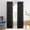 Black, variant on Sun Zero Kylee 2-pack Energy Saving Rod Pocket Curtain Panel, Gray, 54"W x 63"L (2 Panels)