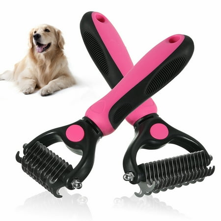 - Pet Dog Cat Grooming Self Cleaning Slicker Professional Brush Comb Hair Fur Shedding Tool Size:S/L