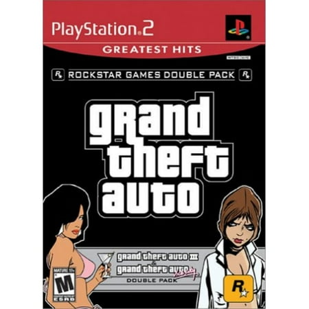 Gta Double Pack Ps2 grand theft auto double pack: grand theft auto iii / grand theft auto vice city - playstation 2 ()