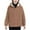 Khaki, variant on Sherpa Jacket Women Winter Lined Warm Full Zip Up Hoodies Solid Sweatshirts Pink XXL