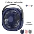 thumbnail image 2 of 6inch Portable USB Recharging 3 Speeds Desktop Mini Cooling Fan for Home Office, 2 of 10