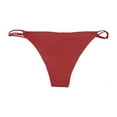thumbnail image 2 of Tavik Womens Asher Knotted Straps Bikini Swim Bottom, Red, Large, 2 of 2