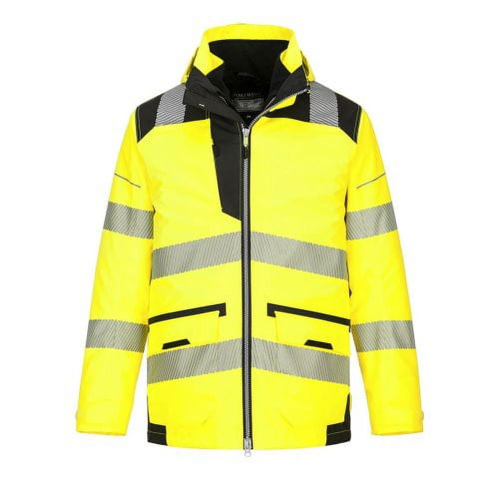 Portwest High Visibility 7-in-1 Waterproof Traffic Safety Jacket