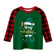 thumbnail image 5 of XEGLSBU Girls Long Sleeve Shirts Size 7-8 Cat Print Long Sleeve Round Neck Top for Girls Festive Holiday Party Wear Soft Casual Blouse for Toddler Green Size 5-6 Years, 5 of 5