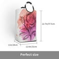 thumbnail image 3 of XMXY Rose Flower Plant Rectangular Laundry Basket Organizer , Collapsible Folding Tall Clothes Hampers for Laundry with Handles, 3 of 6