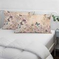 thumbnail image 4 of Vintage Spring Floral Pillow Covers 12"x20", Elegant Flowers Butterflies Farmhouse Soft Brushed Microfiber Breathable Throw Pillow Covers, Decorative Pillowcase with Zipper for Couch Sofa Bedroom, 4 of 9