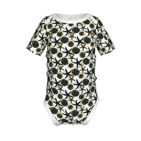 

Coaee Sea Urchin for Soft Baby Short-Sleeve Bodysuit Baby Climbing Clothes Baby Girls Boys Bodysuit Romper-12 Months