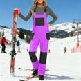 thumbnail image 2 of Snow Pants Womens Sevevn Womens Insulated Snow Bibs Waterproof Winter Ski Pants Snowboarding Overalls, 2 of 8