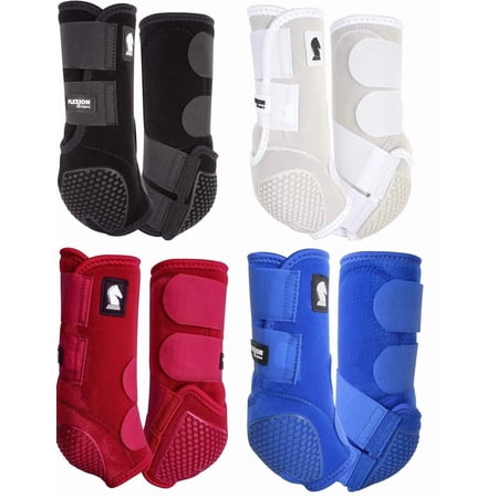 Classic Equine Flexion SMB Sport Boots by Legacy: Ultimate Horse Leg Protection Aqua / Small / Front