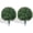 Boxwood Ball, variant on Artificial 28.7 Inches Cedar Topiary Trees with Ground Spike, 2 Pieces Fake Pine Shrubs Bushes, UV Resistant Faux Evergreen Cypress Tree Plants for Indoor Outdoor