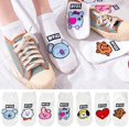 thumbnail image 2 of Kpop Idol Calcetines De Algodón Cómodos Bangtan Boys Cortos Transpirables De Dibujos Animados TATA COOKY CHIMMY Gao Jiahui  unisex, 2 of 2
