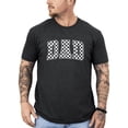 thumbnail image 3 of Checkered Dad Shirt for Men Trendy Vintage Graphic Tee for Cool Father Dark Gray Heather Shirt Adult Small, 3 of 7