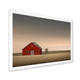 thumbnail image 4 of Designart "Minimalist Country Charm Of The Red Barn" Barn Picture Framed Wall Decor, 4 of 5