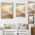 thumbnail image 4 of Designart "Golden Beige Storm Serenity" Storms Floater Framed Wall Decor, 4 of 5