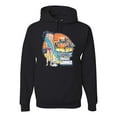 thumbnail image 1 of Wild Bobby, Betty Boop Endless Summer Beach the Dog Betty Boop Unisex Hoodie Sweatshirt, Black, 3X-Large, 1 of 5