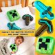 thumbnail image 5 of Set de figuras de peluche Minecraft, paquete de 3, para decoración de dormitorio infantil, 5 of 6
