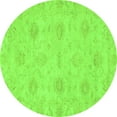 thumbnail image 1 of Ahgly Company Indoor Round Oriental Green Traditional Area Rugs, 7' Round, 1 of 4