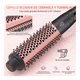 thumbnail image 5 of Juego de varita rizadora de pelo 3 en 1  con cepillo térmico y 2 barriles de turmalina Malubero Rosa, 5 of 5