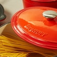 thumbnail image 3 of BergHOFF Neo Cast Iron 5qt. Oval Dutch Oven 11.5" with Lid, Orange, 3 of 6