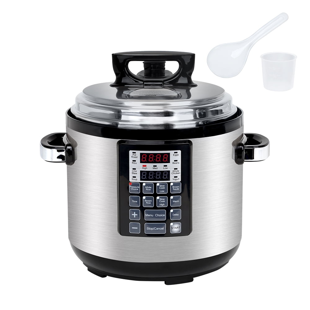 6 Qt Electric Pressure Cooker and Hard-Anodized Nonstick 5 PCS Cookware Set Stone-Derived Ceramic - Pots and Pans Set: 10 6 Qt Electric Pressure Cooker and Hard-Anodized Nonstick 5 PCS Cookware Set Stone-Derived Ceramic - Pots and Pans Set: 10