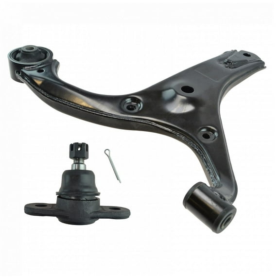 TRQ Front Lower Control Arm with Ball Joint Set For 06-11 Hyundai Accent Kia Rio PSA87908