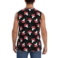 thumbnail image 4 of Bingfone Cartoon Mushroom Pattern Men's Tank Tops Workout Sleeveless Tee Shirts Running Beach Tanks for Men-Medium, 4 of 7