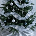 thumbnail image 3 of COM1950s Christmas Ribbon for Gift Wrapping, Decorative Holiday Ribbon for Wreaths, Tree Ornaments & DIY Crafts, 3 of 6