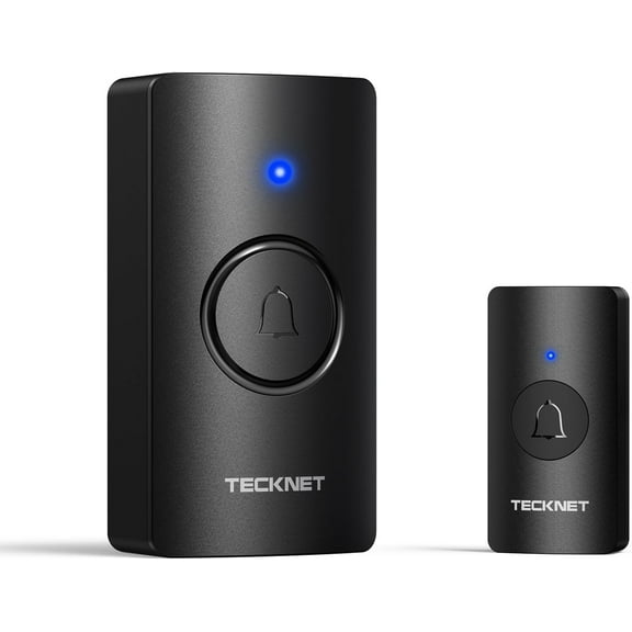 Wireless Doorbell 1312FT, IP67 Waterproof Classroom Battery-Powered Door Bell, 60 Chimes 5-Level Volume, 4.5-year Battery Life, Electric Doorbells No Plug-in Required for Home