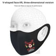 thumbnail image 3 of fastboy Christmas-Themed Cosplay Facial Mask Dustproof Elastic Ear Wearing Face Cover with Filter Type B, 3 of 7