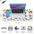 thumbnail image 5 of Long Mouse Pads for Desk,White Cactus Dino Eggs Dinosaurs Pattern Desk Mats on Top Of Desks, Desk Mouse Pad Extra Large with 3mm Non-Slip Base and Stitched Edge for Gaming,Office,Work,Home 31.5"x11.8", 5 of 6
